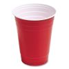 Plastic Cold Cups, 16 oz, Red, 50/Pack2