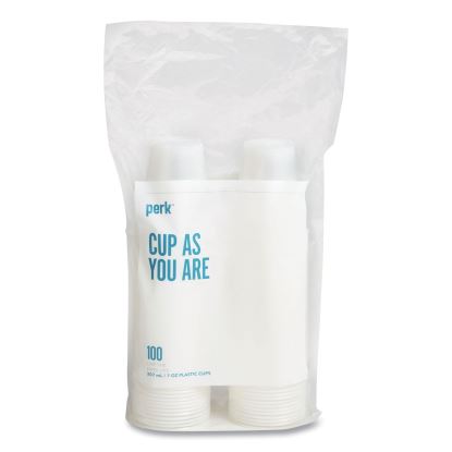 Plastic Cold Cups, 7 oz, Clear, 100/Pack1