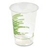 Eco-ID Compostable PLA Corn Plastic Cold Cups, 16 oz, Clear/Green, 50/Pack, 6 Packs/Carton2