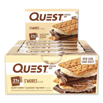 Protein Bars, S'mores, 2.12 oz Bar, 12 Bars/Box1