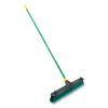 Bulldozer Multisurface Pushbroom with Scraper Block, 24 x 60, Powder Coated Steel Handle, Green/Black/Yellow1