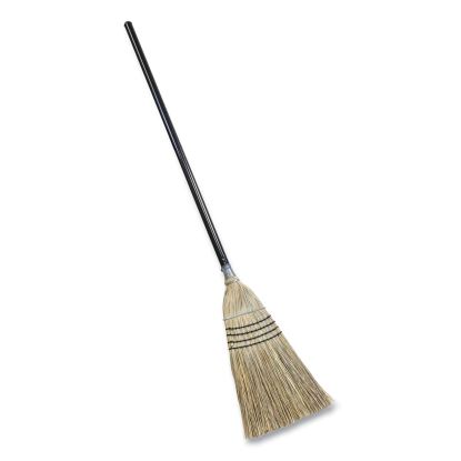 Bulldozer Heavy-Duty Outdoor Broom, Natural-Fiber Bristles, 54" Overall Length, Black/Natural1