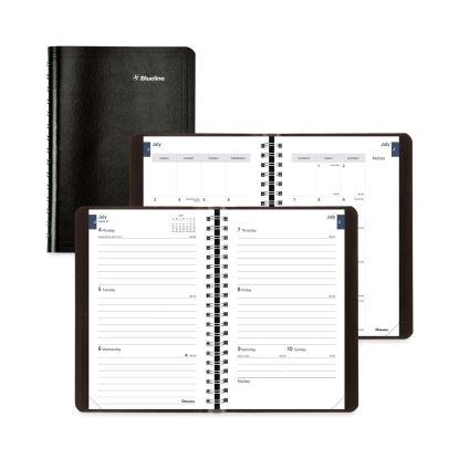 Academic Weekly/Monthly Planner, 8 x 5, Black Cover, 13-Month (Jul to Aug): 2022 to 20231