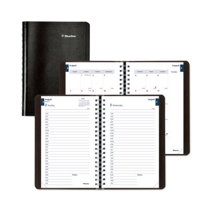 Academic Daily/Monthly Planner, 8 x 5, Black Cover, 12-Month (Aug to July): 2022 to 20231
