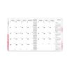 Essential Collection 14-Month Ruled Monthly Planner, 8.88 x 7.13, Daisy Black/Pink Cover, 14-Month (Dec to Jan): 2022 to 20232