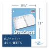 Student Weekly Assignment and Planning Book, 40 Weeks: 6 Subjects, Blue/White Cover, 11 x 8.5, 45 Sheets2