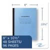 Stitched Cover Composition Book, Wide/Legal Rule, Blue Cover, 10.5 x 8, 48 Sheets2