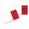 Easy-To-Read Self-Stick Index Tabs, 0.43" Wide, Red, 50/Pack1