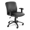 Uber Big/Tall Series Mid Back Chair, Vinyl, Supports Up to 500 lb, 18.5" to 22.5" Seat Height, Black2