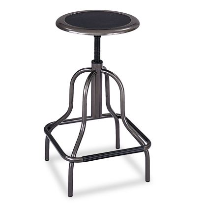 Diesel Industrial Stool, Backless, Supports Up to 250 lb, 22" to 27" Seat Height, Pewter1