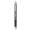 S-Gel Premium Metal Barrel Gel Pen, Retractable, Medium 0.7 mm, Blue Ink, Gun Metal Gray Barrel, Dozen1