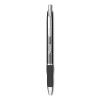 S-Gel Premium Metal Barrel Gel Pen, Retractable, Medium 0.7 mm, Black Ink, Gun Metal Gray Barrel, Dozen1