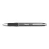 S-Gel Premium Metal Barrel Gel Pen, Retractable, Medium 0.7 mm, Black Ink, Gun Metal Gray Barrel, Dozen2
