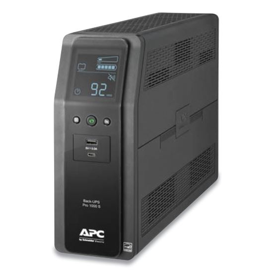 BR1000MS Back-UPS PRO BR Series SineWave Battery Backup System, 10 Outlets, 1000VA, 1080 J1