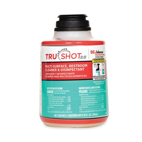 TruShot 2.0 Disinfectant Multisurface Cleaner, Clean Fresh Scent,10 oz Cartridge, 4/Carton1