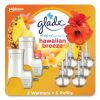 Plugin Scented Oil, Hawaiian Breeze, 0.67 oz, 2 Warmers and 6 Refills/Pack2