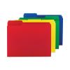 Top Tab Poly Colored File Folders, 1/3-Cut Tabs: Assorted, Letter Size, 0.75" Expansion, Assorted Colors,12/Pack1