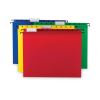 Poly Hanging Folders, Letter Size, 1/5-Cut Tabs, Assorted Colors, 12/Pack2