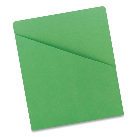 File Jackets, Letter Size, Green, 25/Pack1