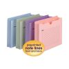 Notes File Jackets, Straight Tab, 2" Expansion, Letter Size, Assorted Colors, 12/Pack2
