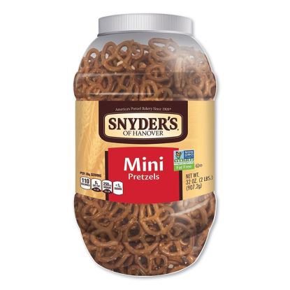 Mini Pretzels, Classic, 32 oz Barrel1