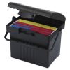 File Box with Organizer, Letter Files, 14" x 11.25" x 14.5", Black1