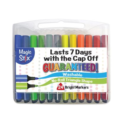 Magic Stix Markers, Medium Bullet Tip, Assorted Colors, 24/Pack1