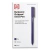 Gripped Stick Ballpoint Pen, Stick, Medium 1 mm, Blue Ink, Blue Barrel, 60/Pack1