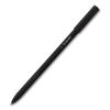 Gripped Stick Ballpoint Pen, Stick, Medium 1 mm, Black Ink, Black Barrel, Dozen2