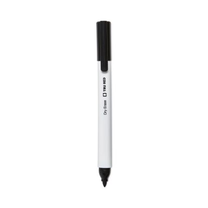 Dry Erase Marker, Pen-Style, Fine Bullet Tip, Black, 4/Pack1