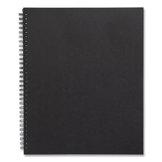 Wirebound Soft-Cover Business-Meeting Journal, 1 Subject, Meeting-Minutes/Notes Format, Black Cover, 11 x 8.5, 80 Sheets1