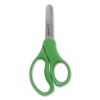 Kids' Blunt Tip Stainless Steel Safety Scissors, 5" Long, 2.05" Cut Length, Green Straight Handles1