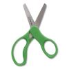 Kids' Blunt Tip Stainless Steel Safety Scissors, 5" Long, 2.05" Cut Length, Green Straight Handles2