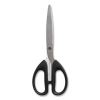 Ambidextrous Stainless Steel Scissors, 8" Long, 3.86" Cut Length, Black Straight Symmetrical Handle, 2/Pack2