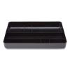 Deep Plastic Drawer Organizer, Seven Compartment, 9.13 x 14.13 x 2.04, Black1