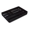 Deep Plastic Drawer Organizer, Seven Compartment, 9.13 x 14.13 x 2.04, Black2