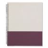 Wirebound Hardcover Notebook, 1 Subject, Narrow Rule, Gray/Purple Cover, 11 x 8.5, 80 Sheets1