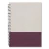 Wirebound Hardcover Notebook, 1 Subject, Narrow Rule, Gray/Purple Cover, 9.5 x 6.5, 80 Sheets1