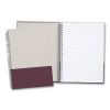 Wirebound Hardcover Notebook, 1 Subject, Narrow Rule, Gray/Purple Cover, 9.5 x 6.5, 80 Sheets2