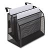 Wire Mesh Incline Sorter, Enclosed Design, 4 Sections, Letter-Size, 12.99 x 6.49 x 10.15, Matte Black2