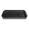 Seven-Compartment Expandable Plastic Drawer Organizer, 12.8 x 8.5 x 1.34, Black1