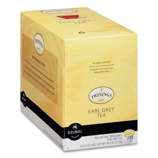 Tea K-Cups, Earl Grey, 0.11 oz K-Cups, 24/Box1