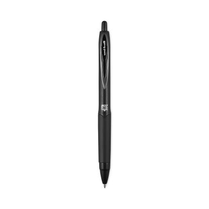 207 Plus+ Gel Pen, Retractable, Medium 0.7 mm, Black Ink, Black Barrel, Dozen1