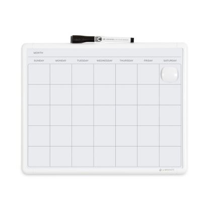 Magnetic Dry Erase Monthly Calendar, 14 x 11.66, White Surface and Frame1