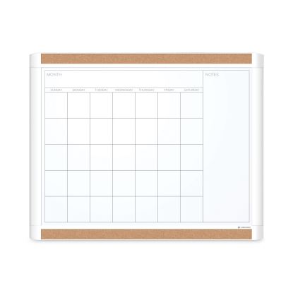 PINIT Magnetic Dry Erase Calendar with Plastic Frame, 20 x 16, White Surface and Frame1