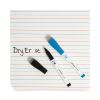 Double-Sided Dry Erase Lap Board, 12 x 9, White Surface, 24/Pack2