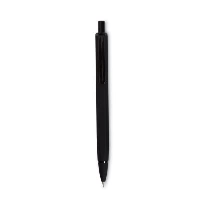 Cambria Soft Touch Mechanical Pencil, 0.7 mm, HB (#2), Black Lead, Black Barrel, 12/Pack1
