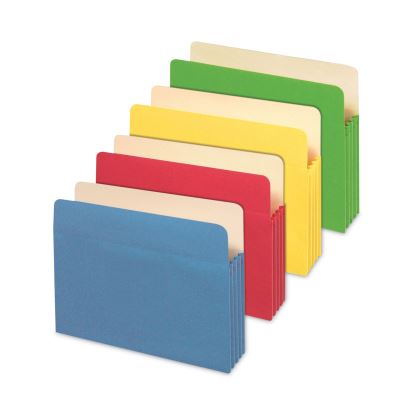 Redrope Expanding File Pockets, 3.5" Expansion, Letter Size, Assorted Colors, 5/Box1