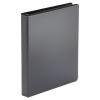 Economy Round Ring View Binder, 3 Rings, 1" Capacity, 11 x 8.5, Black, 12/Carton1