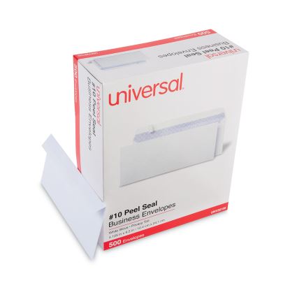 Peel Seal Strip Security Tint Business Envelope, #10, Square Flap, Self-Adhesive Closure, 4.25 x 9.63, White, 500/Box1